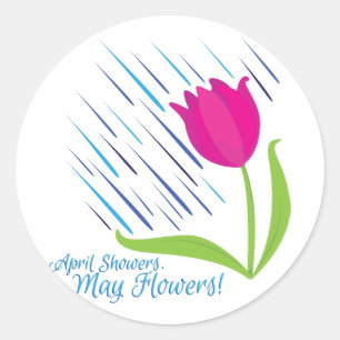 May Flowers Ronde Sticker