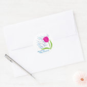 May Flowers Ronde Sticker (Envelop)