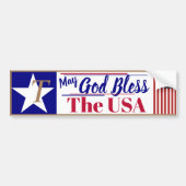 May God Bless the USA Bumpersticker (Voorkant)