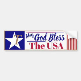 May God Bless the USA Bumpersticker