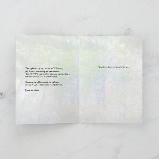 May God Give You Peace, Psalm 34 Kaart (Binnen)