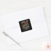 May Grandma, die echt van haar oma hield Vierkante Sticker (Envelop)