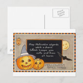 May Halloween Wizards werken aan een charm Briefkaart (Voorkant / Achterkant)