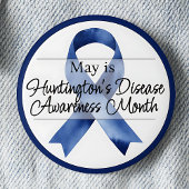 May Huntington's Disease Awareness Month Ronde Button 5,7 Cm