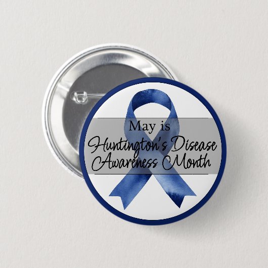 May Huntington's Disease Awareness Month Ronde Button 5,7 Cm (Voorkant /achterkant)