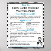 May is Ehlers-Danlos Syndrome Awareness Maand Poster (Voorkant)