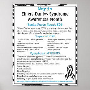 May is Ehlers-Danlos Syndrome Awareness Maand Poster