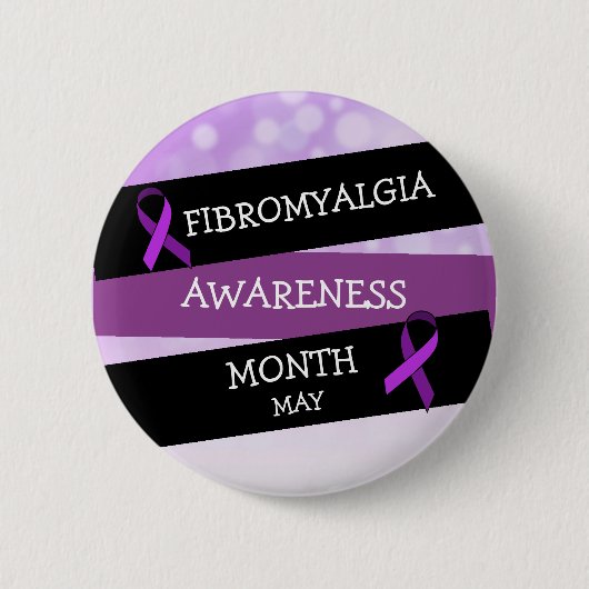 May is Fibromalgia Awareness Month Button (Voorkant)