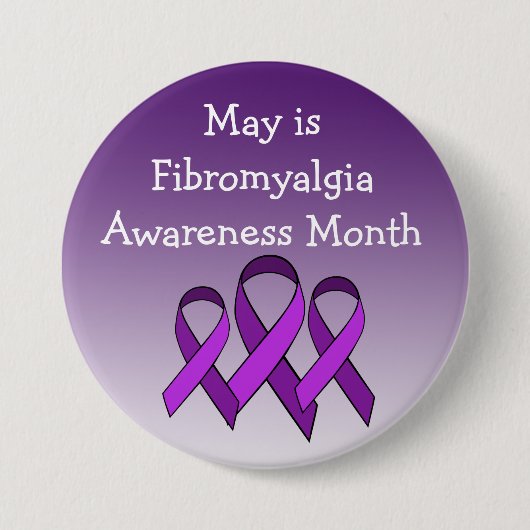 May is Fibromyalgia Awareness Button (Voorkant)