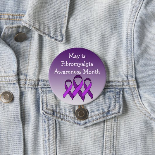 May is Fibromyalgia Awareness Button (In situ)