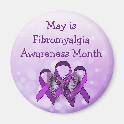 May is Fibromyalgia Bewustheid Maand Magnet (Voorkant)