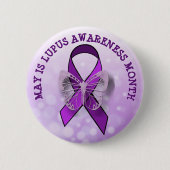 May is Lupus Awareness Month Ronde Button 5,7 Cm (Voorkant)