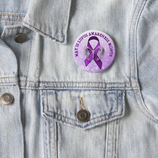 May is Lupus Awareness Month Ronde Button 5,7 Cm (In situ)
