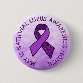 May is Lupus Awareness Month Ronde Button 5,7 Cm (Voorkant)