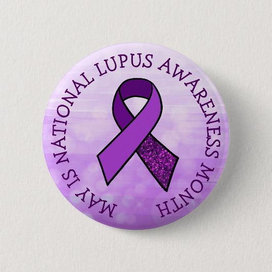 May is Lupus Awareness Month Ronde Button 5,7 Cm (Voorkant)
