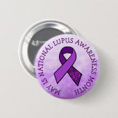 May is Lupus Awareness Month Ronde Button 5,7 Cm (Voorkant /achterkant)
