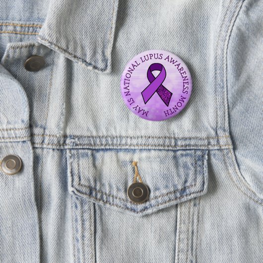 May is Lupus Awareness Month Ronde Button 5,7 Cm (In situ)
