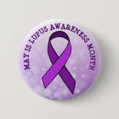 May is Lupus Awareness Month Ronde Button 5,7 Cm (Voorkant)