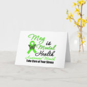 May is Mental Health Awareness Maand Kaart (Gele Bloem)