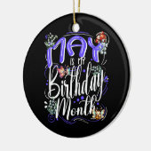 May is mijn moeder, Lily van de Vallei Keramisch Ornament (Links)