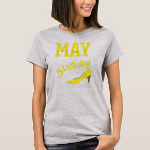 May is m'n verjaardag, dag maand... de hele maand t-shirt