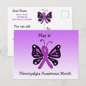 May is National Fibromyalgia Awareness Maand Briefkaart (Voorkant / Achterkant)