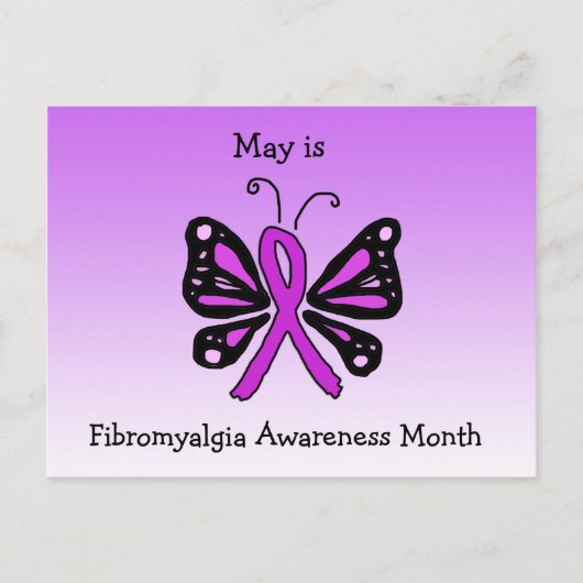 May is National Fibromyalgia Awareness Maand Briefkaart (Voorkant)
