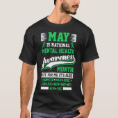 May is National Mental Health Awareness Month Posi T-shirt (Voorkant)