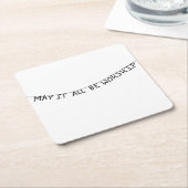 May it all be worship kartonnen onderzetters (Schuin)