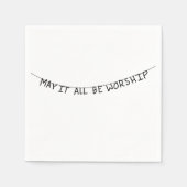 May it all be worship servet (Voorkant)