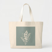 May Lily of the Valley Bloemenboeket Grote Tote Bag (Voorkant)