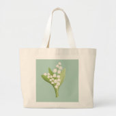 May Lily of the Valley Bloemenboeket Grote Tote Bag (Voorkant)