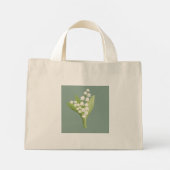May Lily of the Valley Bloemenboeket Mini Tote Bag (Achterkant)