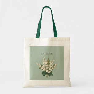 May Lily of the Valley Floral Bouquet Aangepaste n Tote Bag