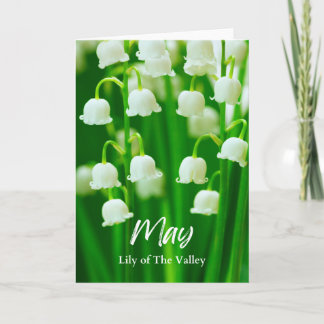 May Lily of The Valley Geboorte Maand Bloem Verjaa Kaart