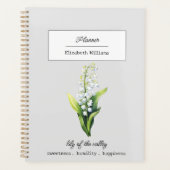 MAY LILY VAN DE VALLEI GEBOORTEBLOEM GEPERSONALISE PLANNER (Voorkant)