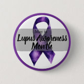 May Lupus Awareness Month Ronde Button 5,7 Cm (Voorkant)