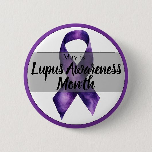May Lupus Awareness Month Ronde Button 5,7 Cm (Voorkant)