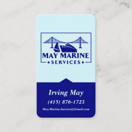 May Marine Services  Logo QR Code URL Visitekaartje