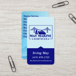 May Marine Services  Logo QR Code URL Visitekaartje