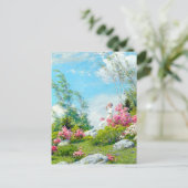 May Morning Landscape Charles Courtney Curran Briefkaart (Staand voorkant)