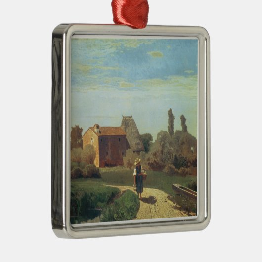 May Morning (olie op canvas) Metalen Ornament (Rechts)