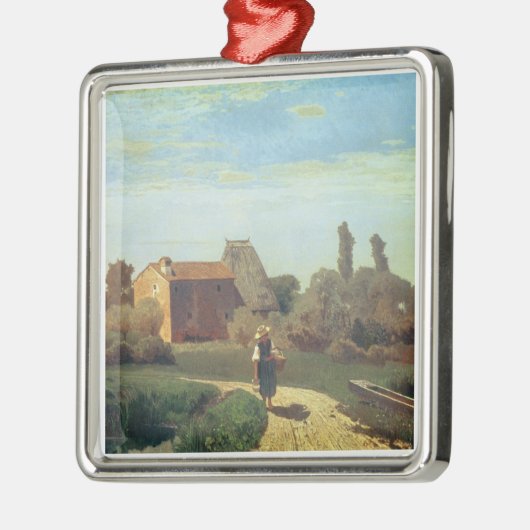 May Morning (olie op canvas) Metalen Ornament (Links)