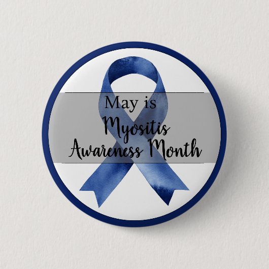 May Myositis Awareness Month Ronde Button 5,7 Cm (Voorkant)