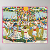 May Naive Folk Art Spring Celebration Poster (Voorkant)