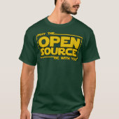 May Open Source programmeert grappige devooien lin T-shirt (Voorkant)