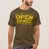 May Open Source programmeert grappige devooien lin T-shirt (Voorkant)