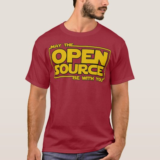 May Open Source Programming grappige devos linux T-shirt (Voorkant)