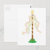 May Pole Briefkaart (Voorkant / Achterkant)
