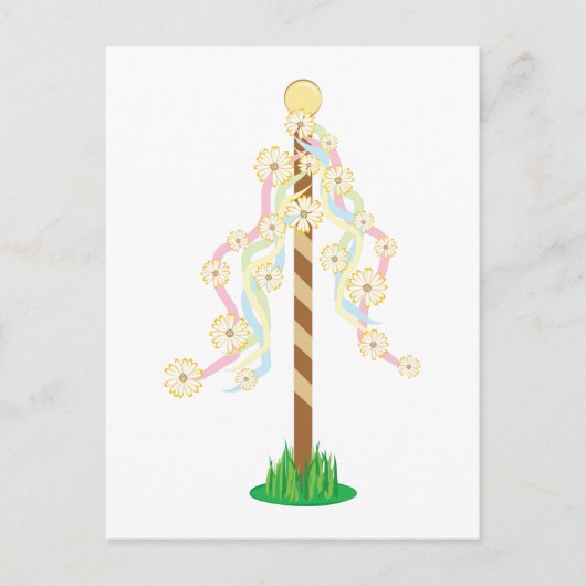 May Pole Briefkaart (Voorkant)